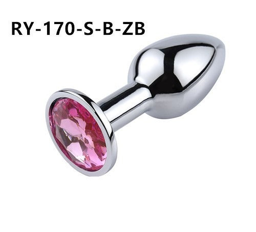 Posterior metal anal plug for adult men and women SM sex toys for masturbation and orgasm, anal plug for adult products