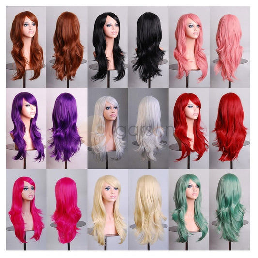 55cm Long Loose Wave Synthetic Wigs for Women