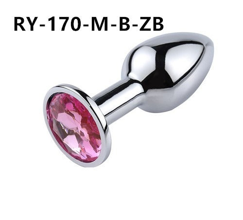 Posterior metal anal plug for adult men and women SM sex toys for masturbation and orgasm, anal plug for adult products