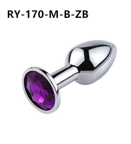 Posterior metal anal plug for adult men and women SM sex toys for masturbation and orgasm, anal plug for adult products