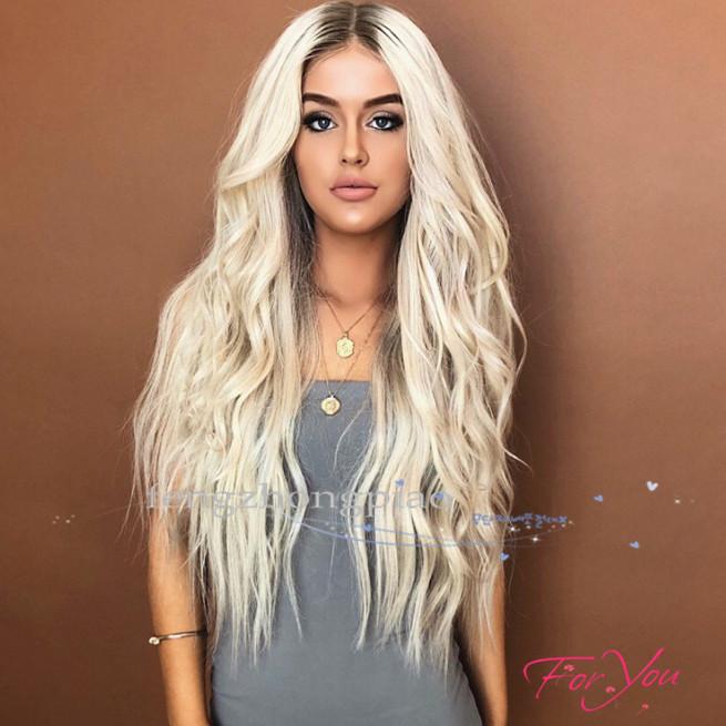 FZP Long Body Wave Blonde Wigs